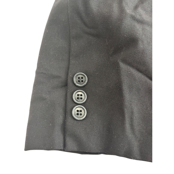 Brooks Brothers Mens 42R Black Wool Blend Sport Coat Blazer Jacket Brooksease - Picture 10 of 11